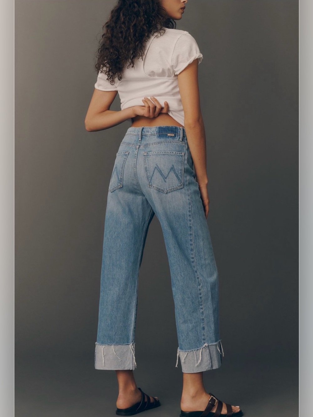 Mother Half Pipe Ankle High Rise Cuff - Picture 3 of 17